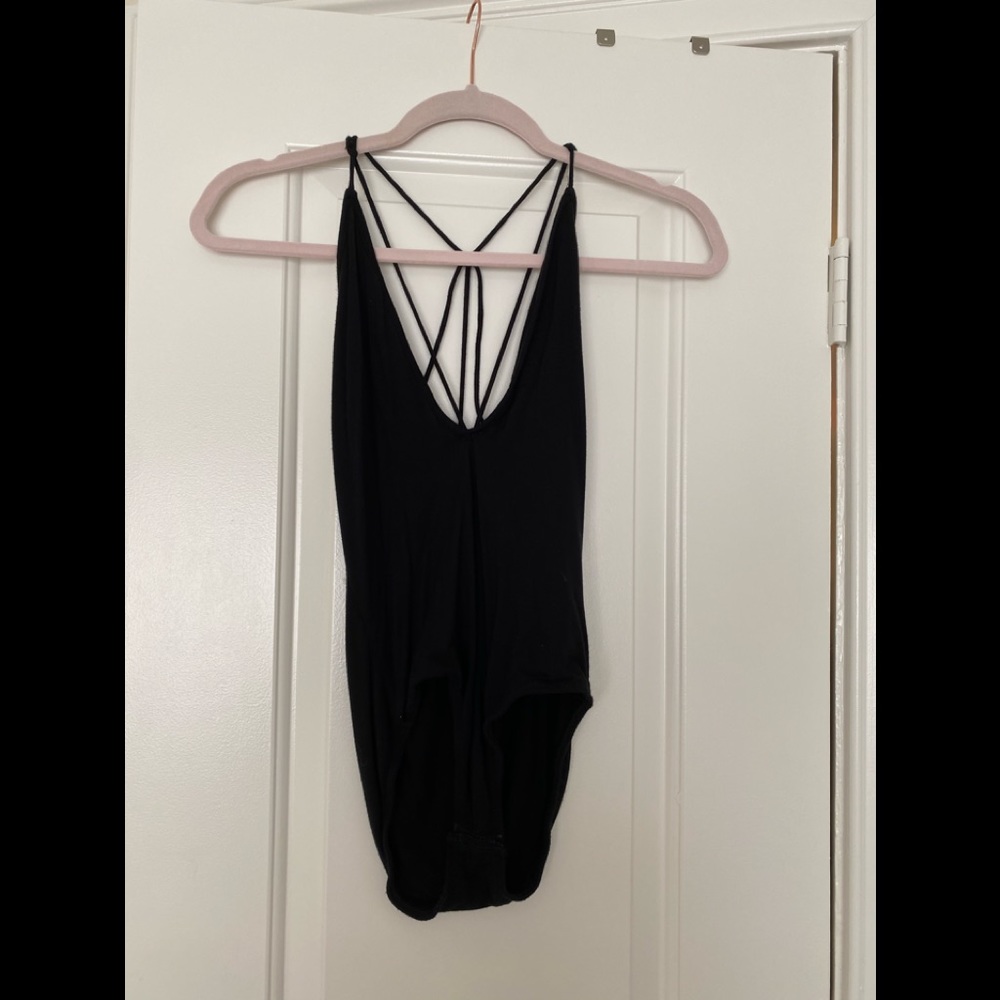 Black straps bodysuit